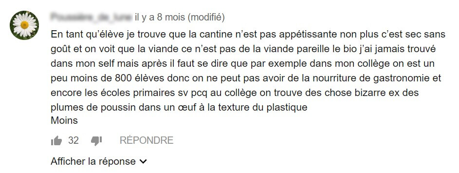 Cantine forum enfant